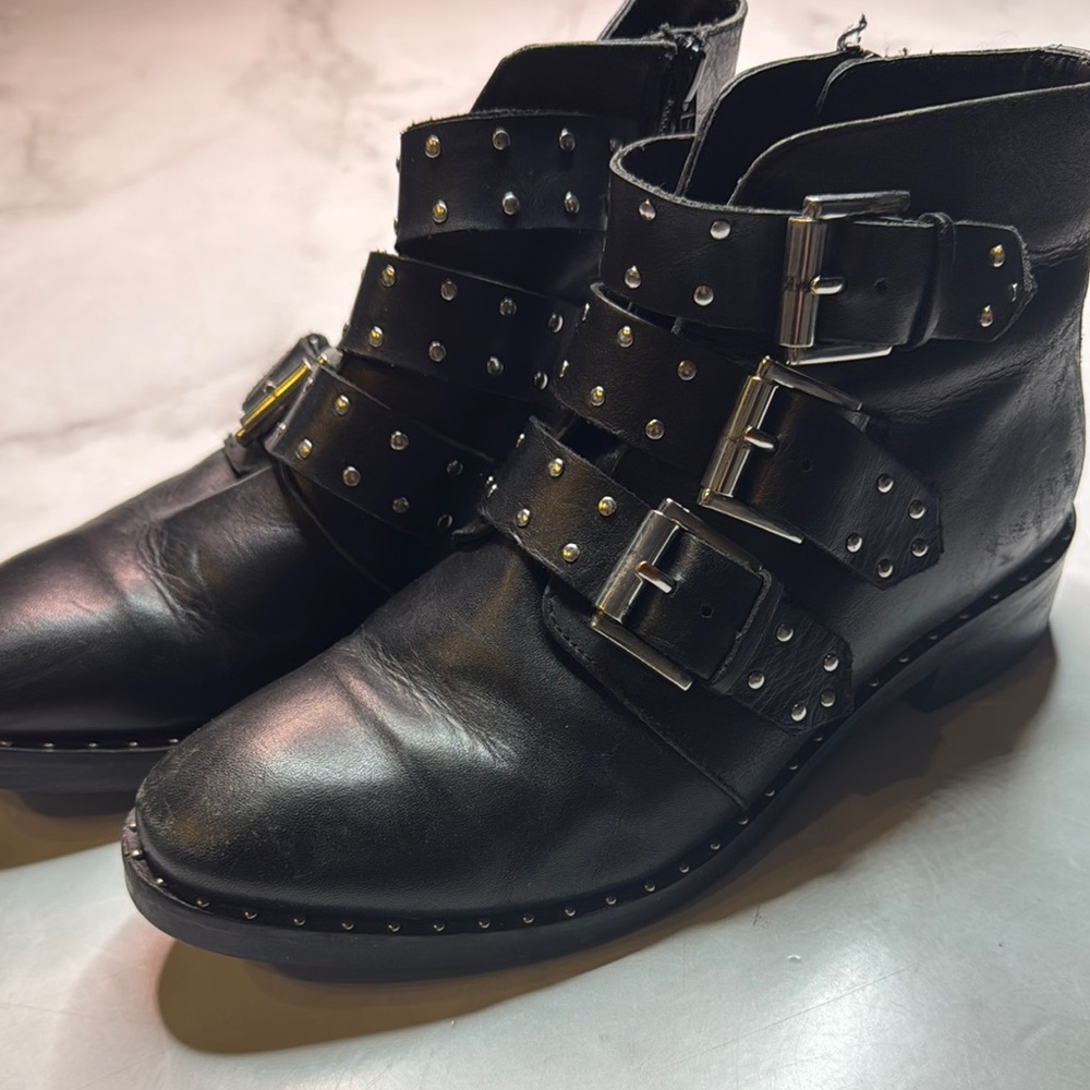 ASOS Asher Ankle Studded Moto Boots